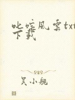 叱咤风云txt下载
