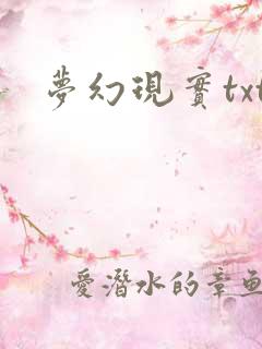 梦幻现实txt