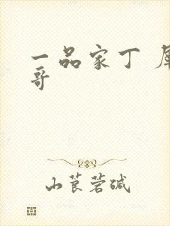 一品家丁 犀利哥