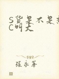 S货是不是想挨C叫大