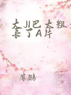 大JI巴太粗太长了A片