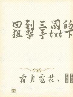 回到三国的特种狙击手txt下载