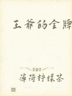 王爷的金牌暗卫