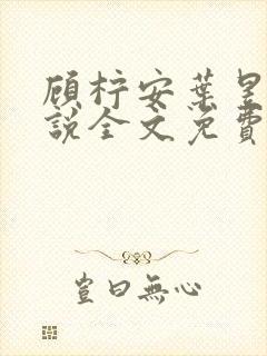 顾柠安叶昱城小说全文免费阅读