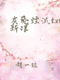 灰飞烟灭txt新浪