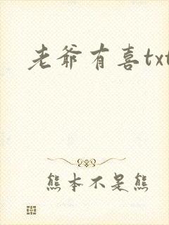 老爷有喜txt