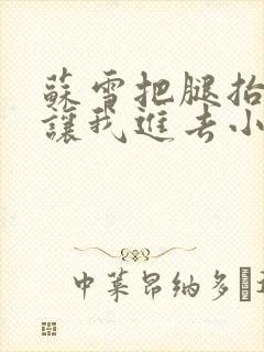 苏雪把腿抬起来让我进去小说