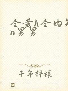 全黄h全肉短篇n男男