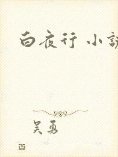 白夜行 小说