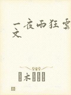 一夜雨狂云哄全文