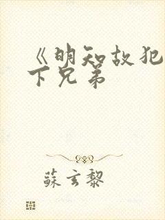 《明知故犯》年下兄弟