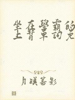 坐在学霸的棍子上背单词免费观看