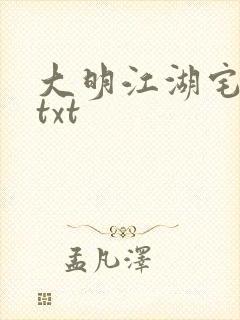 大明江湖宅女记txt