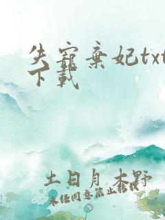 失宠弃妃txt下载