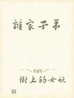 谁家子弟