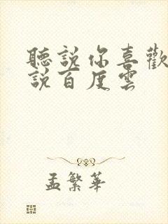 听说你喜欢我小说百度云