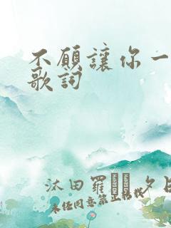 不愿让你一个人歌词