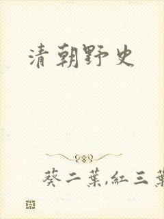 清朝野史