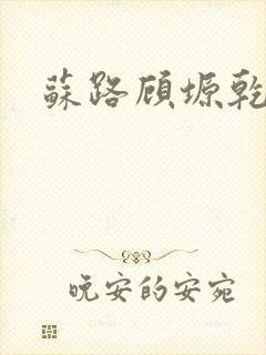 苏路顾塬乾小说