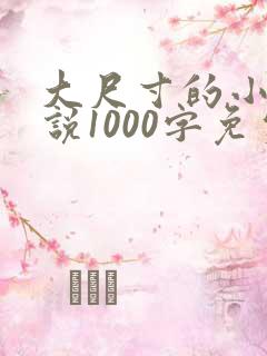 大尺寸的小黄说说1000字免费