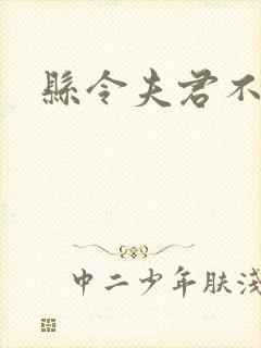 县令夫君不升堂