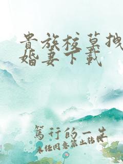 贵族校草拽拽未婚妻下载