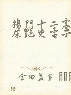 杨门十二寡妇肉床艳史电子书