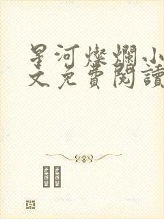 星河灿烂小说全文免费阅读