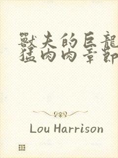 兽夫的巨龙太凶猛肉肉章节