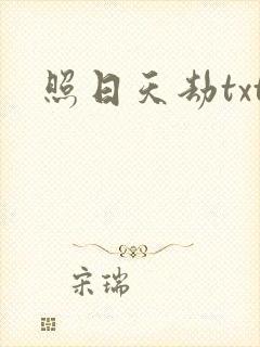 照日天劫txt