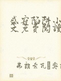 盛宠陷阱小说全文免费阅读