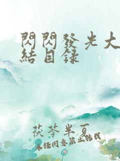 闪闪发光大团圆结目录