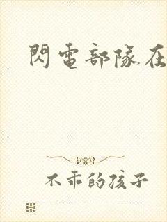 闪电部队在行动