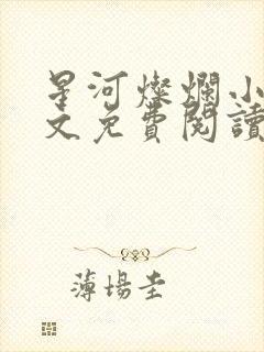 星河灿烂小说全文免费阅读