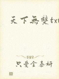 天下无双txt