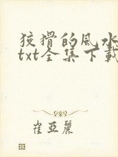 狡猾的风水相师txt全集下载