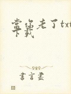 当你老了txt下载