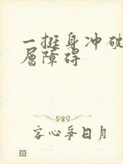 一挺身冲破了那层障碍