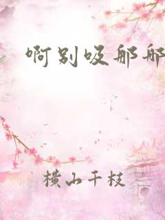 啊别吸那哪里脏