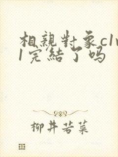 相亲对象c1v1完结了吗