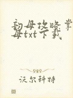 韵母攻略掌中美母txt下载