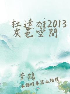 杜达雄2013灰色空间