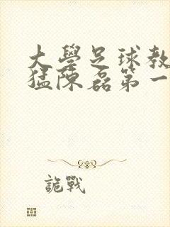 大学足球教练王猛陈磊第一篇