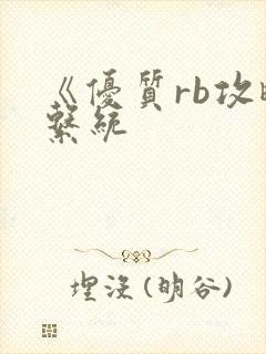 《优质rb攻略系统