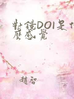 对镜DOI是什么感觉