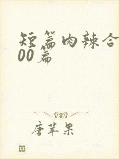 短篇肉辣合集500篇