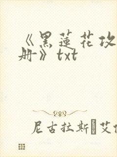 《黑莲花攻略手册》txt