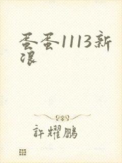 蛋蛋1113新浪