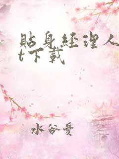 贴身经理人txt下载