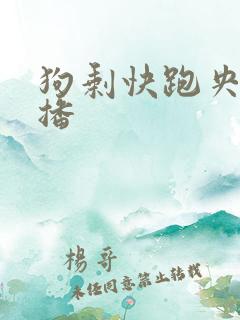 狗剩快跑央八首播